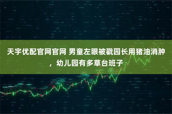 天宇优配官网官网 男童左眼被戳园长用猪油消肿，幼儿园有多草台班子
